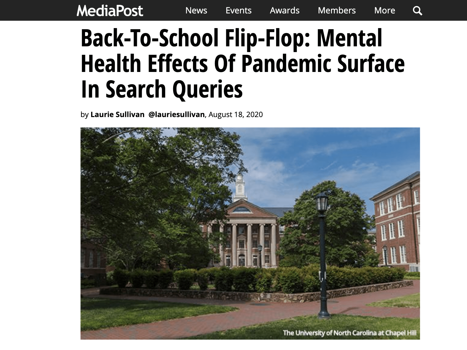 MediaPost: Back-To-School Flip-Flop – Mental Health Effects Of Pandemic Surface In Search Queries