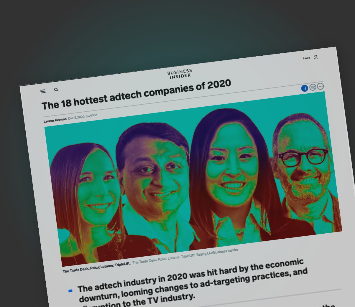 Business Insider Names Captify One Of The ‘Hottest Adtech Companies of 2020’