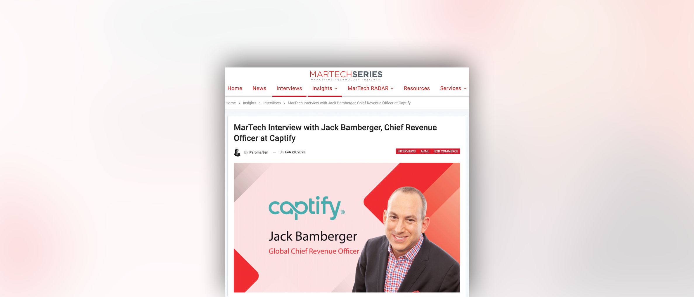 MarTech Series: Interview with Jack Bamberger, Chief Revenue Officer at Captify